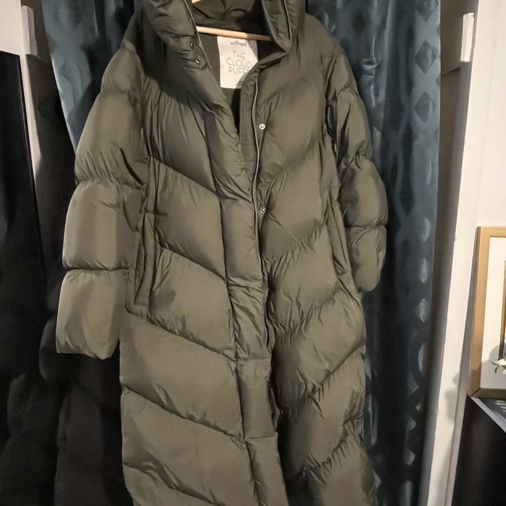 Wilfred Cloud Puff Maxi - Dark Moss Green